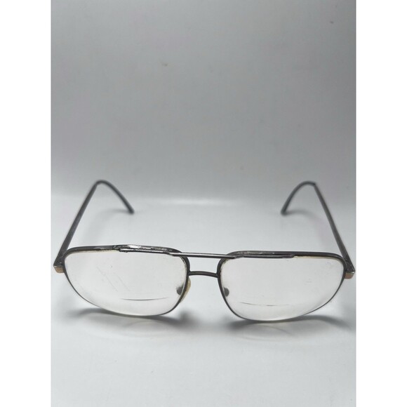 Vintage Geoffrey Beene GB65 Men’s Eyeglasses Gunmetal Aviator Style Frames Only - Picture 2 of 6